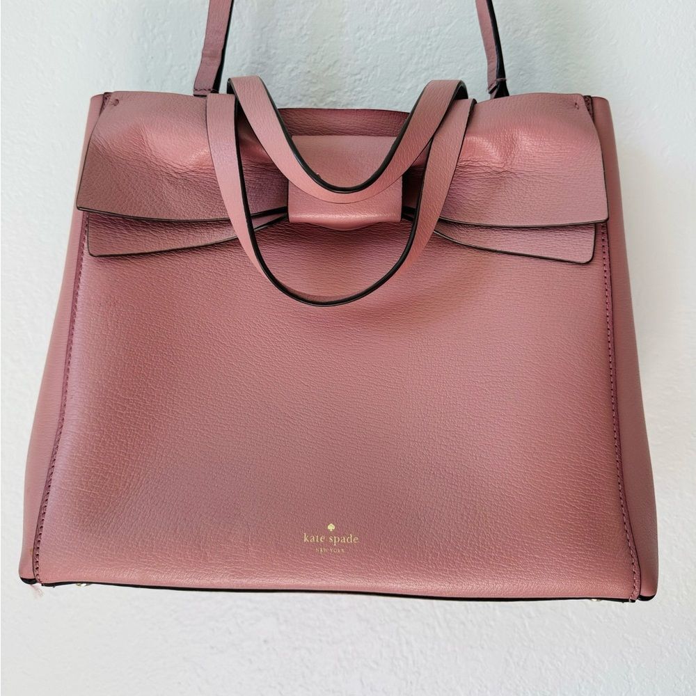 Kate spade Olive Drive Brigette Bow Dust Peony Satchel /tote/crossbody bag